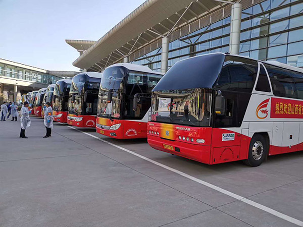 2020年3月迎接支援湖北山西省國家衛生醫療隊回家車輛運輸保障任務 (2)